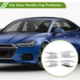 thumbnail image 2 of Unique Bargains Car Door Handle Cup Protector for BMW X3 2018-2022 Chrome Silver Tone ABS 4 Pcs, 2 of 6