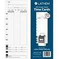thumbnail image 4 of Lathem, LTHE17100, Model 700E Clock Single Sided Time Cards, 100 / Pack, White, 4 of 4