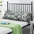 thumbnail image 2 of Exotic Floral Body Pillow Cover 20x54 - Elegant Antique Pillowcase with Hidden Zipper, Machine Washable & Breathable for Adults, 2 of 4