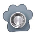 thumbnail image 3 of Dog Food Bowl Stainless Steel Bowl Nonskid Kitten Snack Bowl for Indoor Cats Gray, 3 of 8