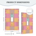 thumbnail image 5 of ZICANCN Outlet Covers Wall Plate, Colorful Puzzle Grid Light Switch Cover Decorative, Duplex Toggle Combo 1-Gang, 5 of 9