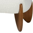 thumbnail image 4 of Baxton Studio Vinicio Mid-Century Modern Cream Boucle Accent Bench, 4 of 8