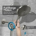 thumbnail image 5 of SparkPod Rainfall Shower Head with Handheld - 6-Inch Head, 6ft Hose, Adjustable Bracket (Elegant Brushed Nickel), 5 of 8