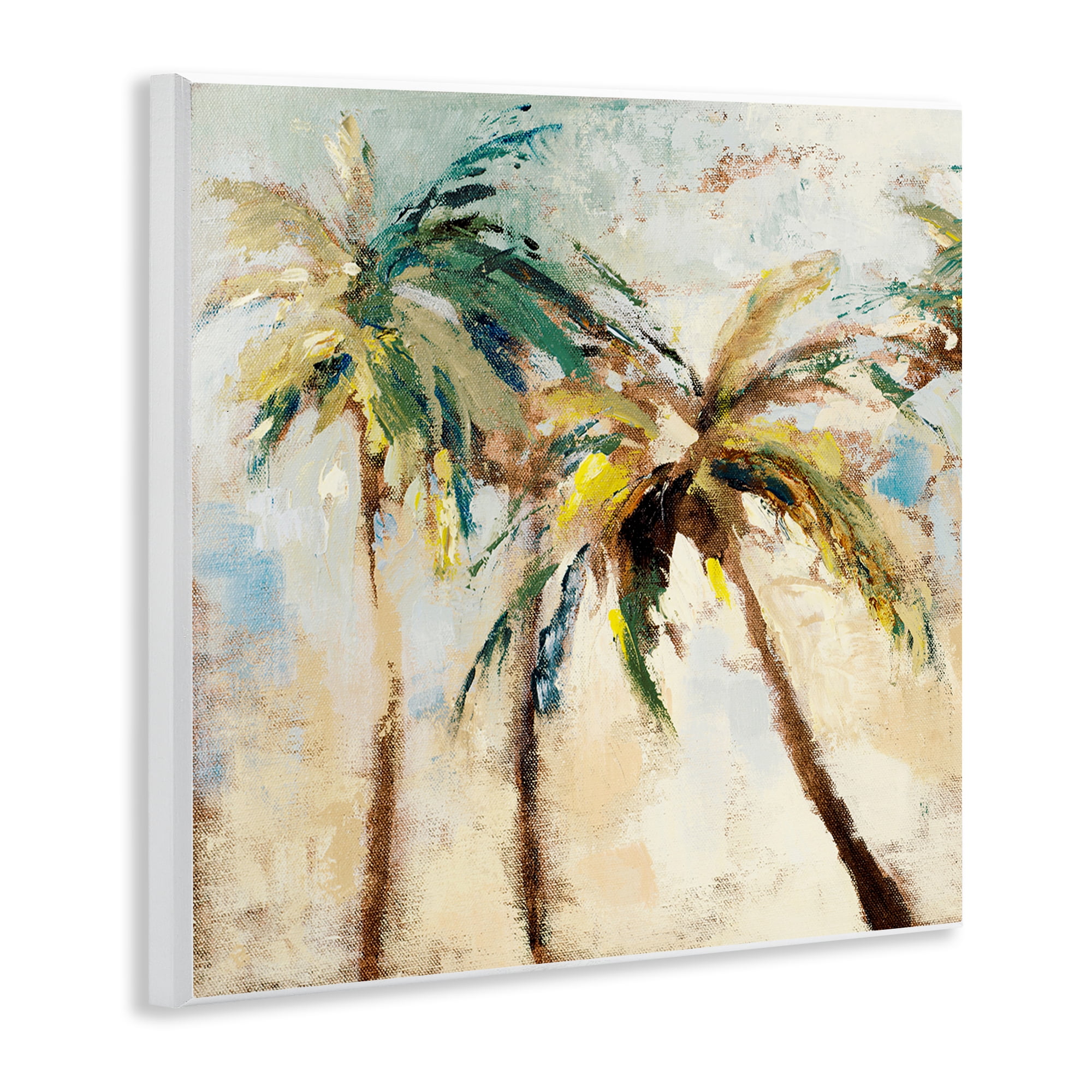 Stupell Industries Tall Palm Trees Abstract Botanical & Floral Painting Unframed Art Print Wall Art, 12 x 12