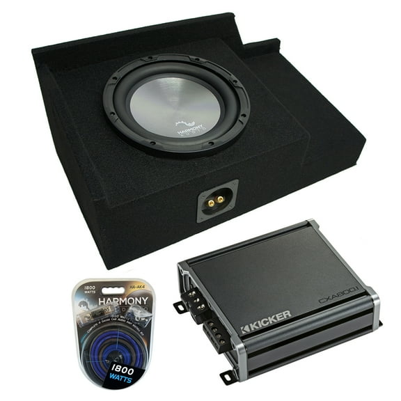 1999-2006 Chevy Silverado Ext Cab Truck Harmony A122 Single 12 Sub Box & CXA8001