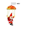 thumbnail image 2 of LED Christmas Decorative Hanging Lights with Parachute Santa Christmas Decorations Lights for Indoor Outdoor Window Garden Home Wall Xmas Tree Decor/ Santa Claus Parachute Light Fireplace Pendant, 2 of 4