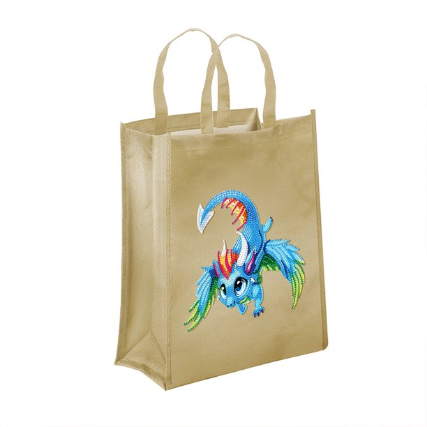 Bolso Oxford con pintura de diamantes 5D, bolso de almacenamiento ecológico reutilizable con taladro FLhrweasw Nuevo