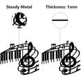 thumbnail image 3 of Metal Wall Art Music Notes Decor Musical Note Wall Hanging Plaques Ornament Iron Wall Art Sculpture Sign for Indoor Outdoor Home Living Room Balcony Garden Office Decoration Gift 10.2x9Inch, 3 of 9