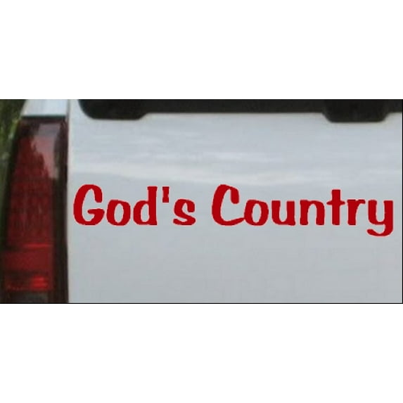 Gods Country Car or Truck Window Decal Sticker