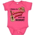 thumbnail image 3 of Inktastic I Listen to Country Music with My Mommy with Guitar and Hat Boys or Girls Baby Bodysuit, 3 of 5