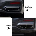 thumbnail image 2 of NS For BMW 7 Series G11 G12 19-23 Double Exhaust Muffler Pipe Output Cover Trim Blk, 2 of 8