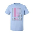 thumbnail image 2 of Nurse Flag Heartbeat Hero Caregiver Nurse Gift | Mens Independence Day Graphic T-Shirt, Light Blue, 3XL, 2 of 4