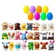 thumbnail image 2 of 12/24/36 piezas de huevos de Pascua precargados rellenos de animales juguetes de huevos, 2 of 2