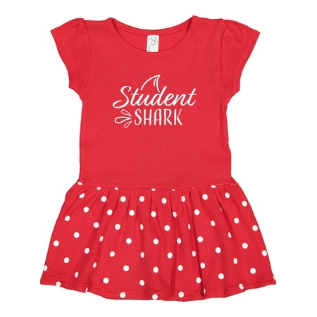 

Inktastic Student Shark with Fin Gift Toddler Girl Dress