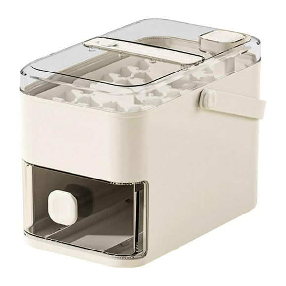 Bandeja de hielo con tapa Herramientas para hacer hielo Liberación rápida Ahorro de espacio Versátil Grande 28 cubos blancos
