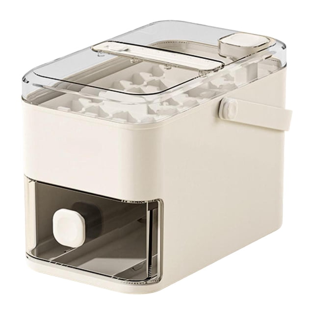 Bandeja de hielo con tapa Herramientas para hacer hielo Accesorios de cocina portátiles Hielos versátiles 28 cubos blancos