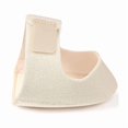 thumbnail image 1 of 4-pack beige L-shaped heel protectors with hook and loop, heel socks, gel heel protectors, shock absorption and foot fatigue relief for men and women, 1 of 4