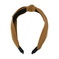 thumbnail image 4 of Unique Bargains 1 Pc Tie Bow Wide Headbands for Women Coffee Color, 4 of 6