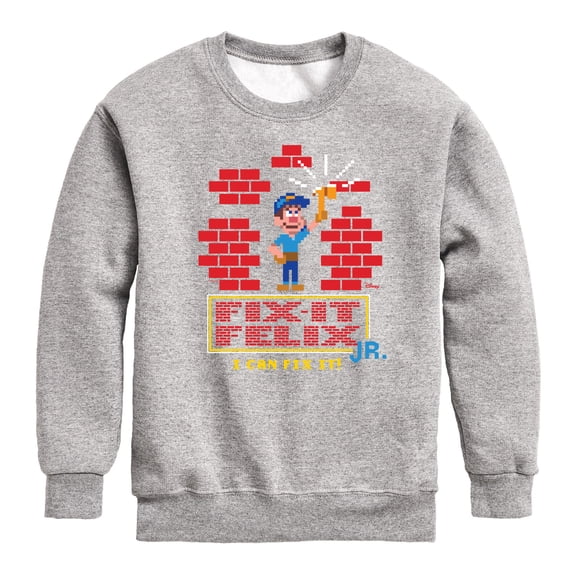 Disney Wreck It Ralph - I Can Fix It Felix - Toddler & Youth Crewneck Fleece Sweatshirt