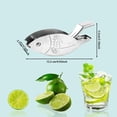 thumbnail image 4 of Exprimidor de limón exprimidor Manual de acero inoxidable exprimidor de rodajas de limón exprimidor de mano en forma de pescado herramienta de cocina para naranja limón cítricos, 4 of 5