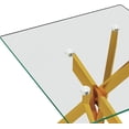 thumbnail image 5 of Glass Coffee Table, Holaki 17.7 " Clear Square Glass Coffee Table, Modern Coffee Table with Metal Legs, Center Table Sofa Table Home Furniture for Living Room, 5 of 7