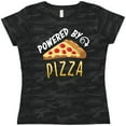 thumbnail image 3 of Inktastic Powered by Pizza Women's T-Shirt, 3 of 5