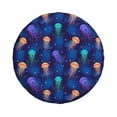 thumbnail image 3 of Spare Tire Cover, Jellyfish colorful Wheel Cover Tire Covers for Trailers Car Truck Camper Universal Tire Covering Fits Diameter 14 inch, 3 of 7