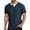 Dark Blue, variant on CHENHANN Mens Tshirts Short Sleeve Waffle Button Down Crew Neck Henley Shirts Lightweight Black Button Up Shirt Mens Casual Shirts