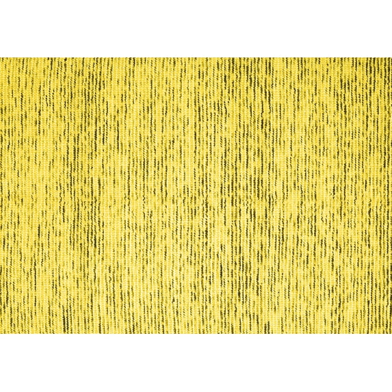 Ahgly Company Indoor Rectangle Solid Yellow Modern Area Rugs, 2' x 4'