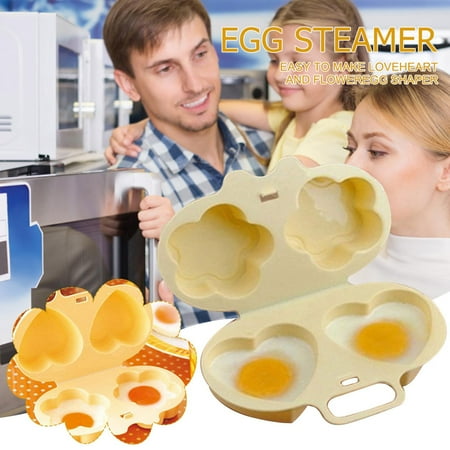 

Kitchen E-gg Poacher Microwave E-gg Cooker Love Heart Flower Shaper Mould E-gg Poacher Cooking Tools Kitchen Gadget