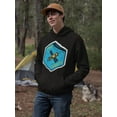 thumbnail image 2 of Vintage Space Satellite Hoodie Men -Image by Shutterstock, Male Large, 2 of 4