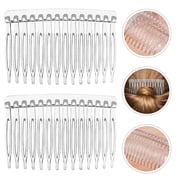 20 pcs Clear Plastic Hair Combs for Women Wedding and Bridal Use