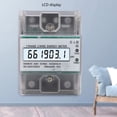 thumbnail image 3 of Medidor De Energía Digital, Medidor De Electricidad Digital 230VAC 5-100A Con Indicador De Pulso Para El Hogar, 3 of 8