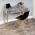 thumbnail image 2 of Butler Specialty Perilla Black And White Bone Inlay Writing Desk, 2 of 10
