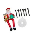 thumbnail image 3 of Adorno Inflable Navideño De Papá Noel, Ideal Para Decorar Exteriores: Porche, Patio O Fiestas., 3 of 9