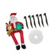 thumbnail image 3 of Bolsa de regalo inflable colgante para techo de Papá Noel navideño, adorno LED, material de poliéster, adecuada para ventanas, paredes, exteriores, Na, 3 of 9