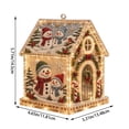 thumbnail image 2 of 3D Christmas House Pearl Art Kit, Acrylic Bead Craft Set with LED Lights, DIY Festive House Ornament Decoration for Tree, Tabletop, Mantel, Living Room, Festive Craft, I, 2 of 7