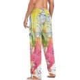 thumbnail image 6 of Colorful Daisy Floral Ghost Pajama Pants, Men's Lounge Pants Light with Drawstring and Pockets, Christmas New Year Birthday Father's Day Gifts, Small, 6 of 7
