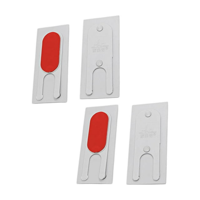 Juego de 4 piezas de accesorios insonorizados de bloque autoadhesivo a prueba de viento para acero plástico Gris claro