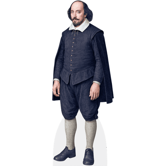 William Shakespeare (Cape) Mini Size Cutout. Standee.