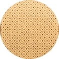 thumbnail image 1 of Ahgly Company Indoor Round Solid Brown Modern Area Rugs, 6' Round, 1 of 4