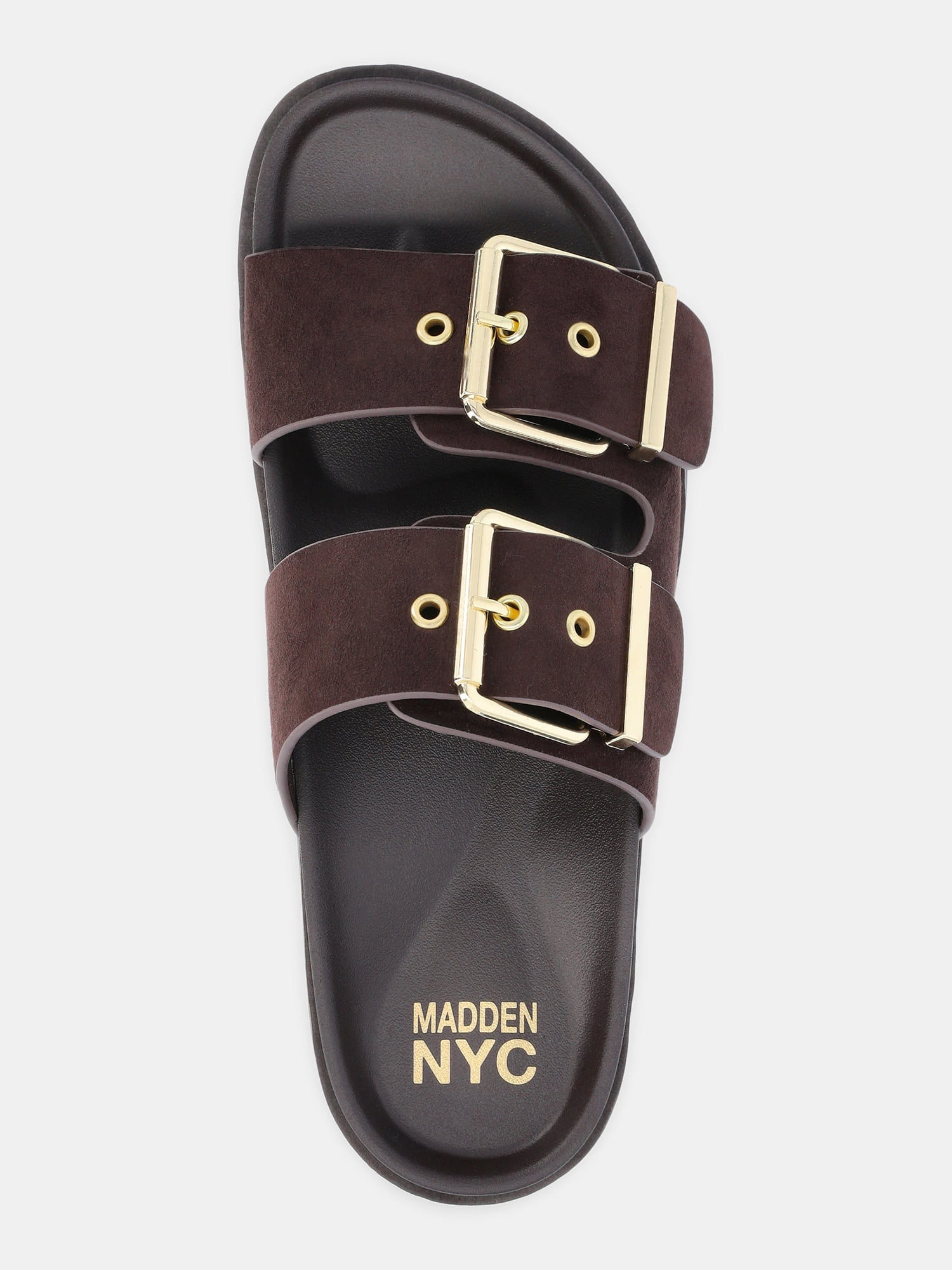 Madden NYC Women's Two Strap Footbed Sandal