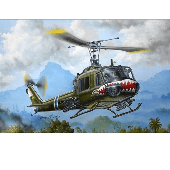 Trumpeter UH-1B Huey -Gunship Military Assembly Model Kit 05112 1/35 Scale