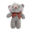 thumbnail image 4 of 10 piezas/paquete de 12 cm de mini osito de peluche con lazo colgante, llavero de peluche colorido, 4 of 5