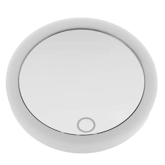 Nicehomfit Rechargeable White LED Vanity Mirror with Triple Suction Cups and Soft Natural Light