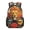 Colorful Floral Lion, variant on Beige Capybara Print School Backpack for Girls Bookbag 17 Inch Laptop Backpack Elementary Middle School Back Pack for Study Travel Hiking Camping Picnic