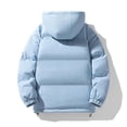 thumbnail image 7 of Cmtiyu Plus Size Winter Coats for Women Oversized Long Sleeve Hooded Blue Puffer Jacket Casual Warm Drawstring Zipper Winter Coats with Pockets M-4XL, 7 of 7