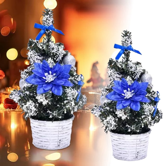 Mini Festive Tree for Desktop Display and Holiday Party Decorations