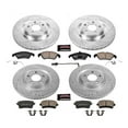 thumbnail image 3 of PowerStop Front and Rear Z23 Evolution Sport Carbon-Fiber Ceramic Brake Pad and Drilled & Slotted Rotor Kit Fits: AUDI Select Models K6155, 3 of 10