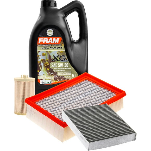 Kit De Aceite Sintético 5W30 Compatible con Kit De Afinación Sin Bujías Buick Encore L4 1.4L del 2013 al 2021